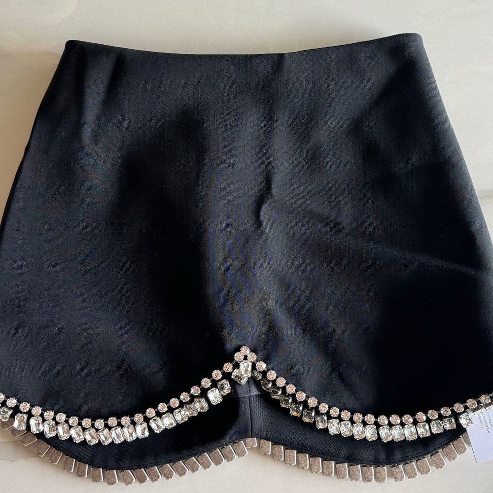 AREA NWT Crystal Skirt